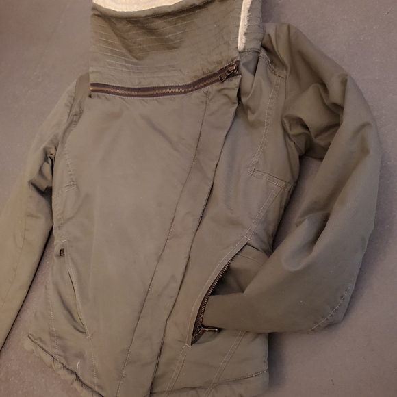 MARC NEW YORK jacket faux fur sherpa collar - Picture 1 of 12